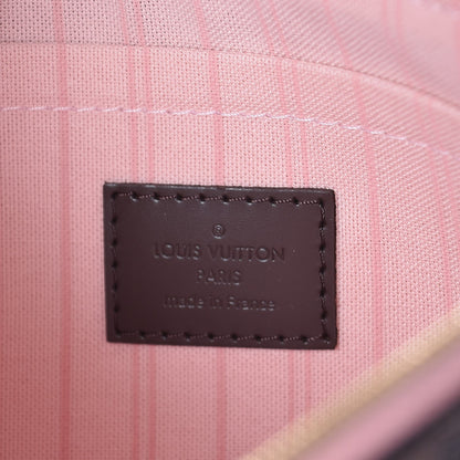 Louis Vuitton Damier Ebene Neverfull MM GM Pochette Rose Ballerine 7 of 7