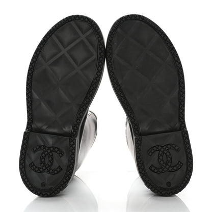 Chanel Caoutchouk CC High Boots 41 Black 5 of 9