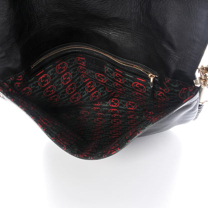Gucci Calfskin Medium Britt Tassel Shoulder Bag Black 5 of 7