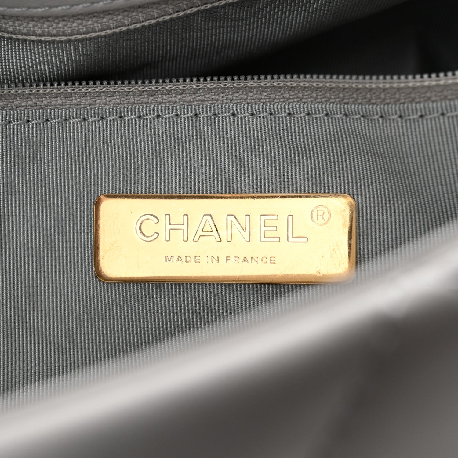 Chanel Lambskin Quilted Large Chanel 19 Flap Grey 6 of 10