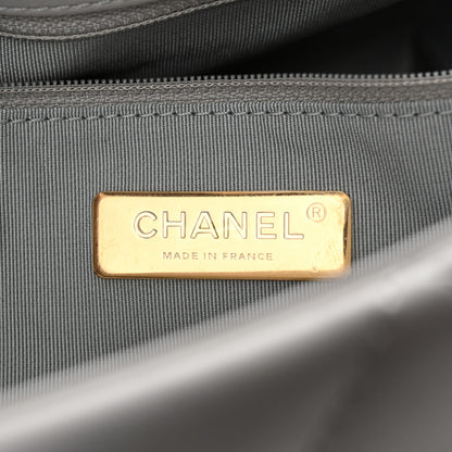 Chanel Lambskin Quilted Large Chanel 19 Flap Grey 6 of 10