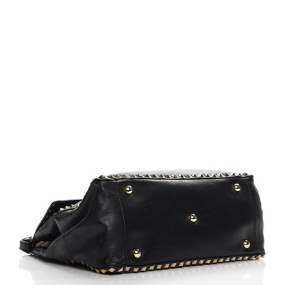 Valentino Garavani Nappa Rockstud Frame Handle Bag Black 4 of 12