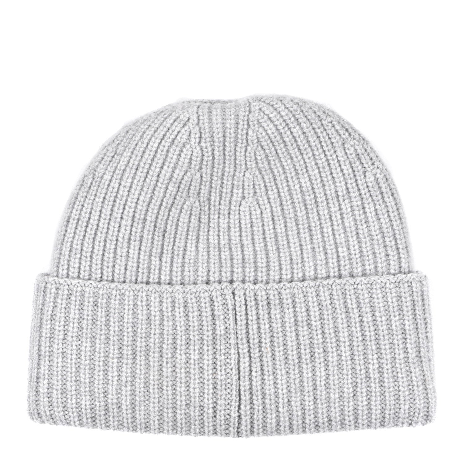 Chanel Wool Cashmere CC Beanie Hat Light Grey Fuchsia 2 of 5