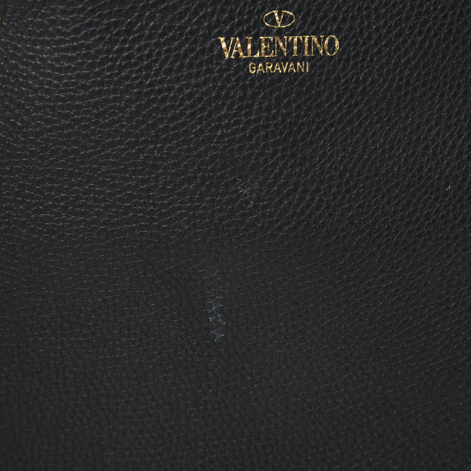 Valentino Garavani Grained Calfskin Small Rockstud Shoulder Tote Black 12 of 12