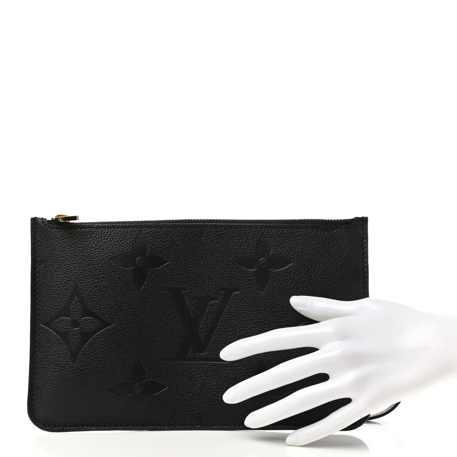 Louis Vuitton Empreinte Monogram Giant Neverfull MM Pochette Black 2 of 7