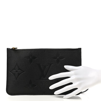 Louis Vuitton Empreinte Monogram Giant Neverfull MM Pochette Black 2 of 7