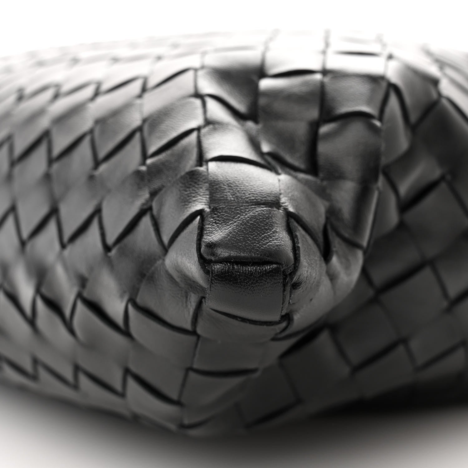 Bottega Veneta Calfskin Intrecciato Small Hop Black 9 of 10