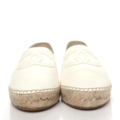 Chanel Lambskin CC Espadrilles 40 White 2 of 13