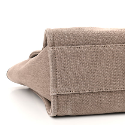 Chanel Canvas Small Deauville Tote Beige Brown 8 of 9