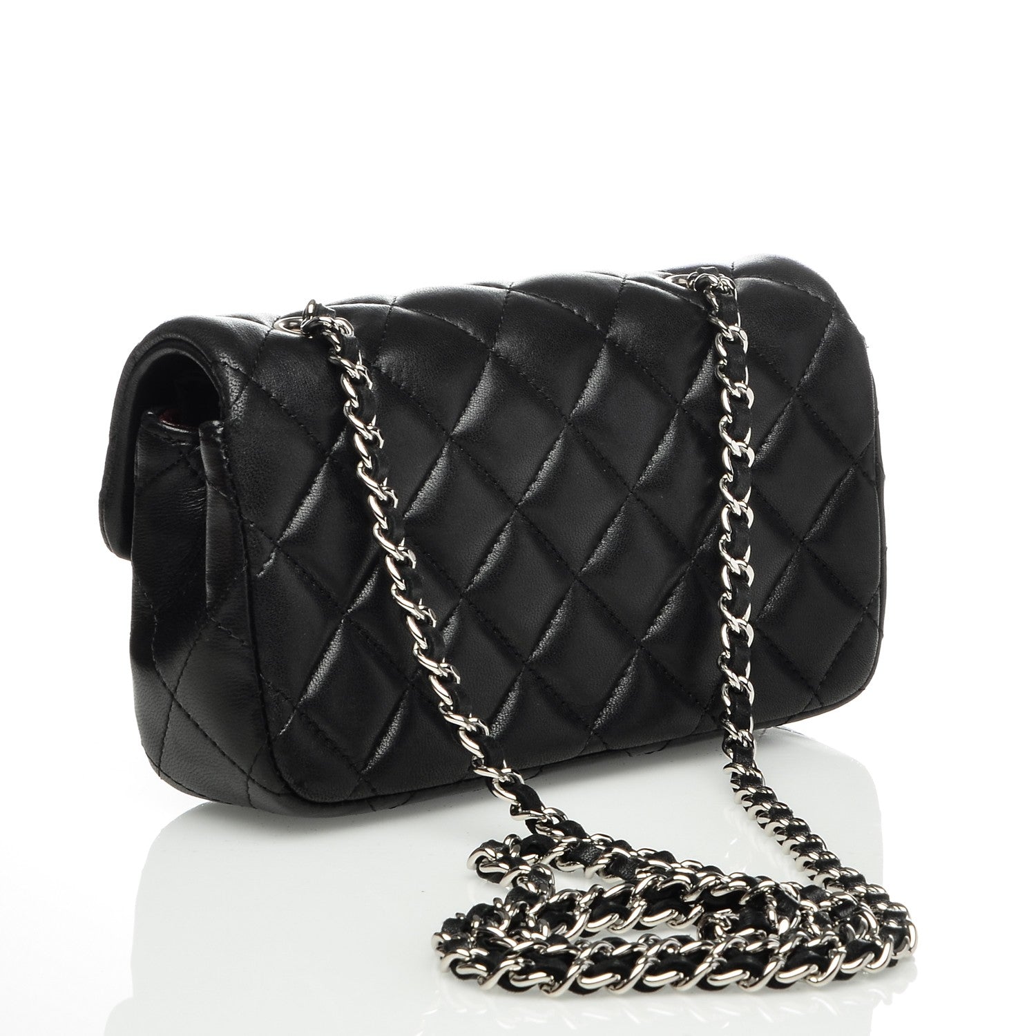 Chanel Lambskin Quilted Extra Mini Flap Black 3 of 7