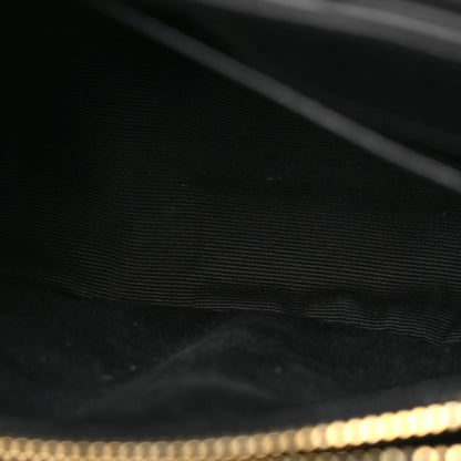 Saint Laurent Calfskin Y Quilted Monogram Small Loulou Chain Satchel Black 6 of 13