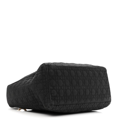Christian Dior Nylon Cannage Medium Lady Dior Black 3 of 10