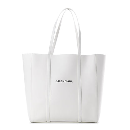 Balenciaga Smooth Calfskin Double Sided Small Everyday Tote Optic White Black 1 of 11