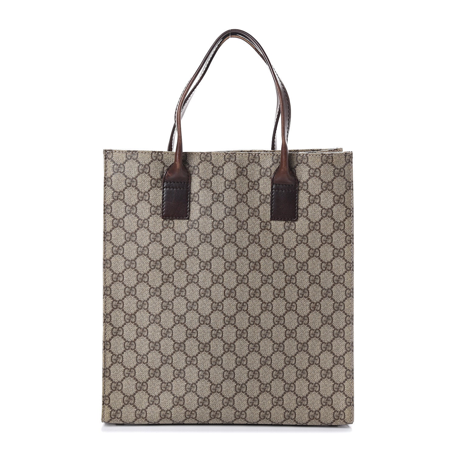 Gucci GG Plus Monogram Small Vertical Tote Dark Brown 1 of 8