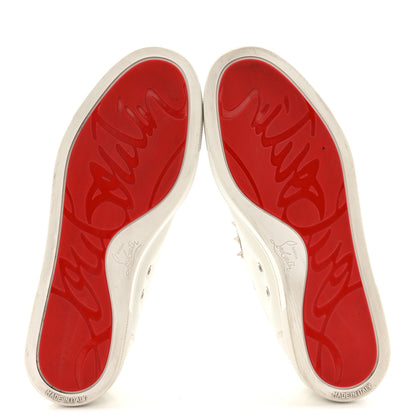 Christian Louboutin Calfskin Womens F.A.V Fique A Vontade Flat Sneakers 38 White 10 of 26