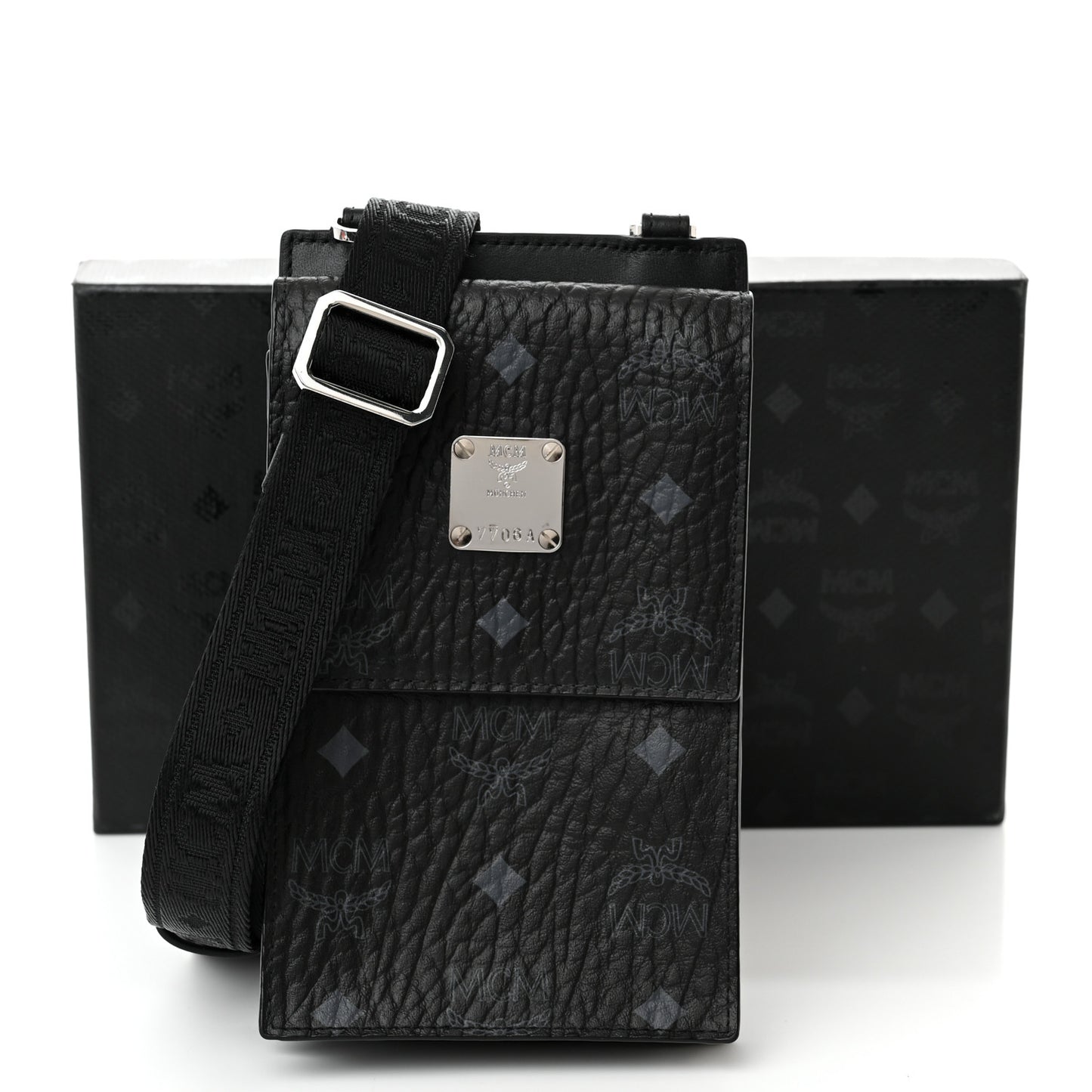 Visetos Geo Phone Case Crossbody Black
