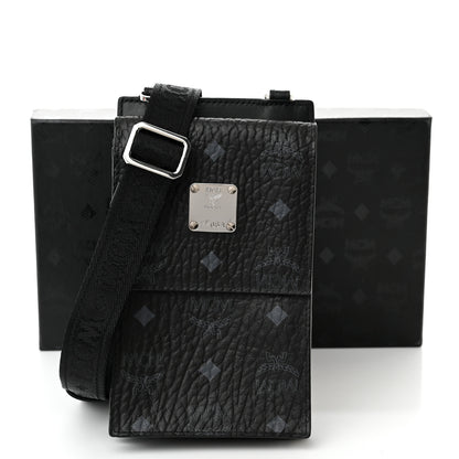 MCM Visetos Geo Phone Case Crossbody Black 13 of 13