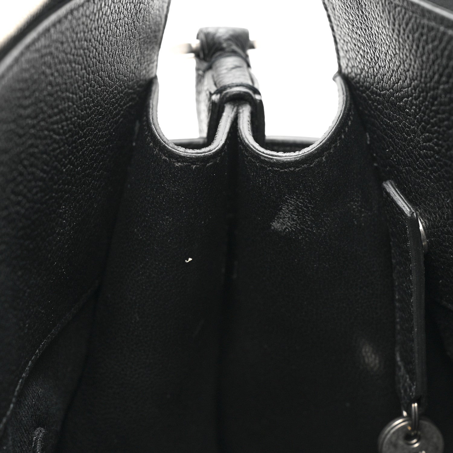 Saint Laurent Grained Calfskin Small Supple Sac De Jour Duffle Black 9 of 13