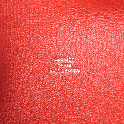 Hermes Chevre Mysore Envelope Wallet Rouge Tomate 6 of 8