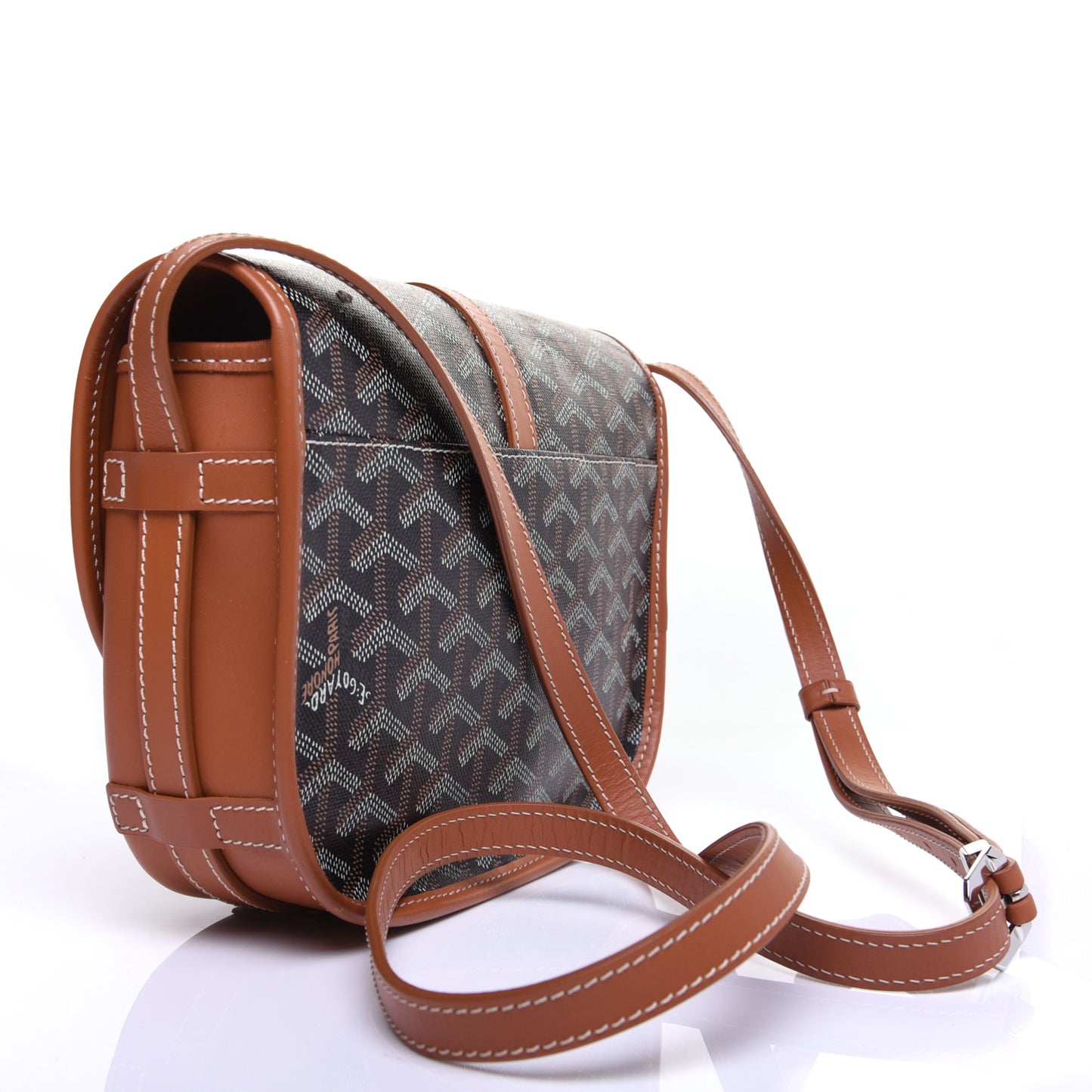 Goyardine Belvedere II PM Messenger Bag Black Gold