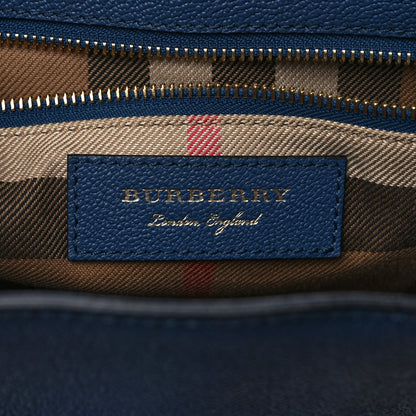 Burberry Soft Grain Calfskin Buckle Tote Steel Blue 6 of 11