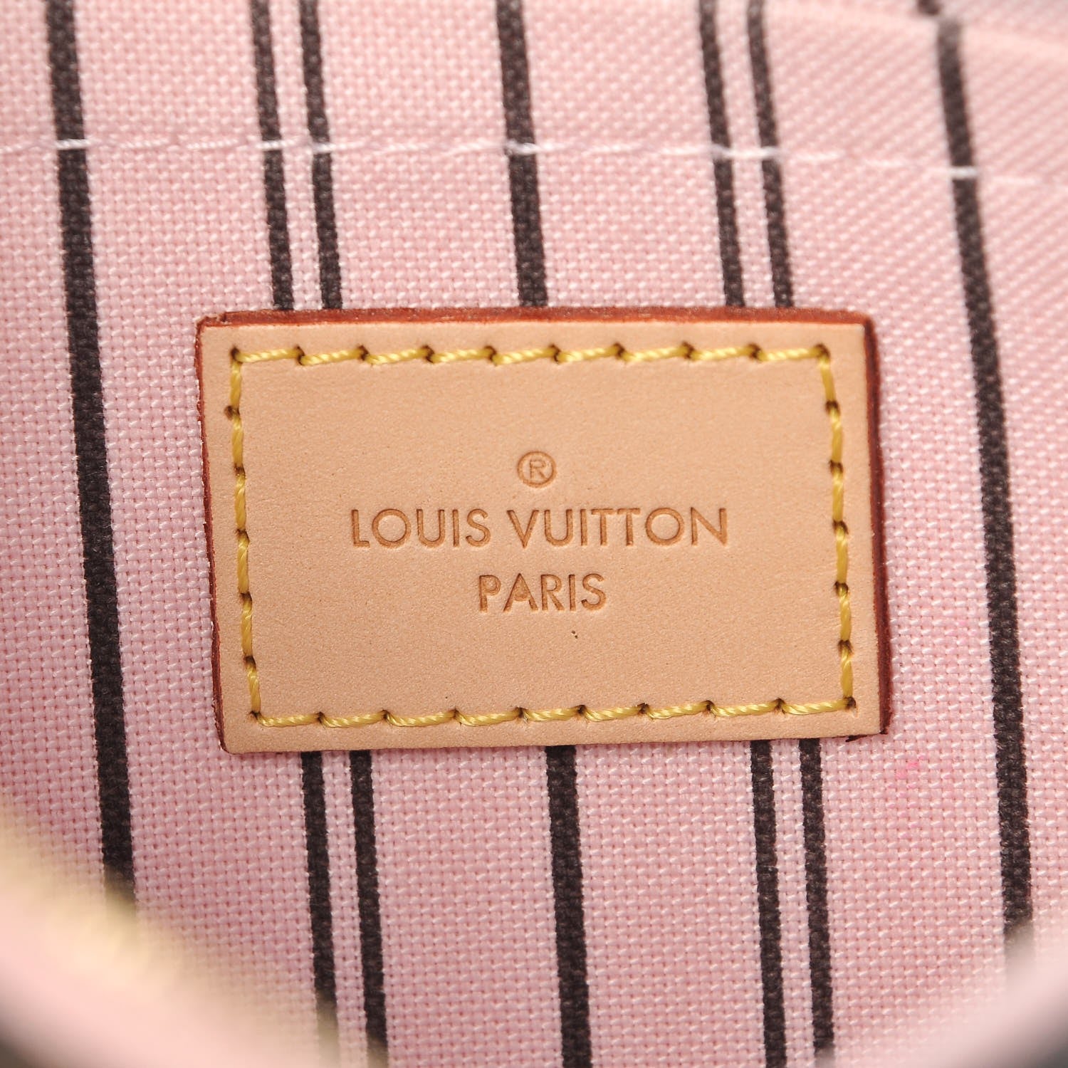 Louis Vuitton Monogram Neverfull MM GM Pochette Rose Ballerine 6 of 8
