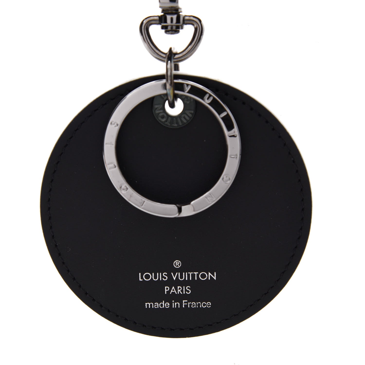 Louis Vuitton Monogram Eclipse Illustre Vivienne Bag Charm Key Holder Black 3 of 4