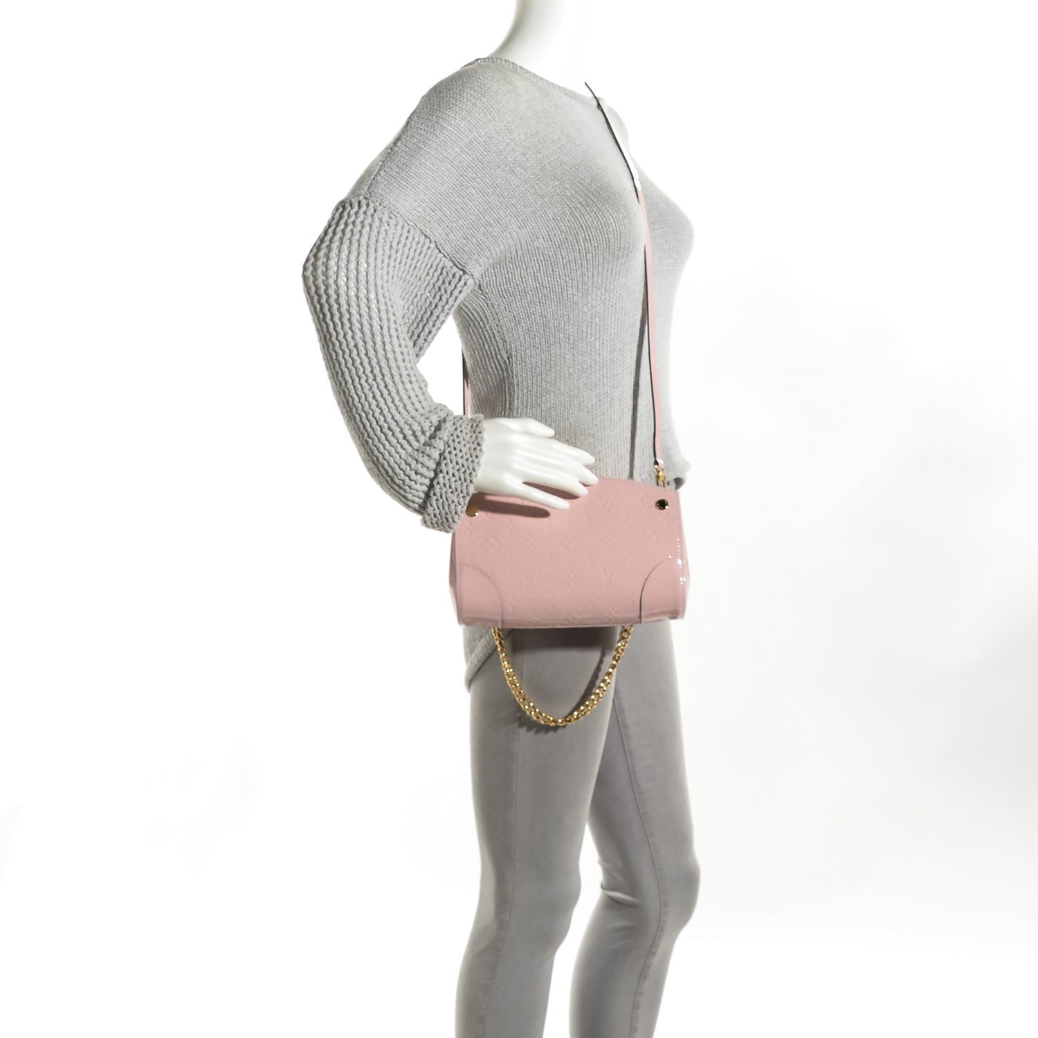 Louis Vuitton Vernis Santa Monica Clutch Rose Ballerine 2 of 7