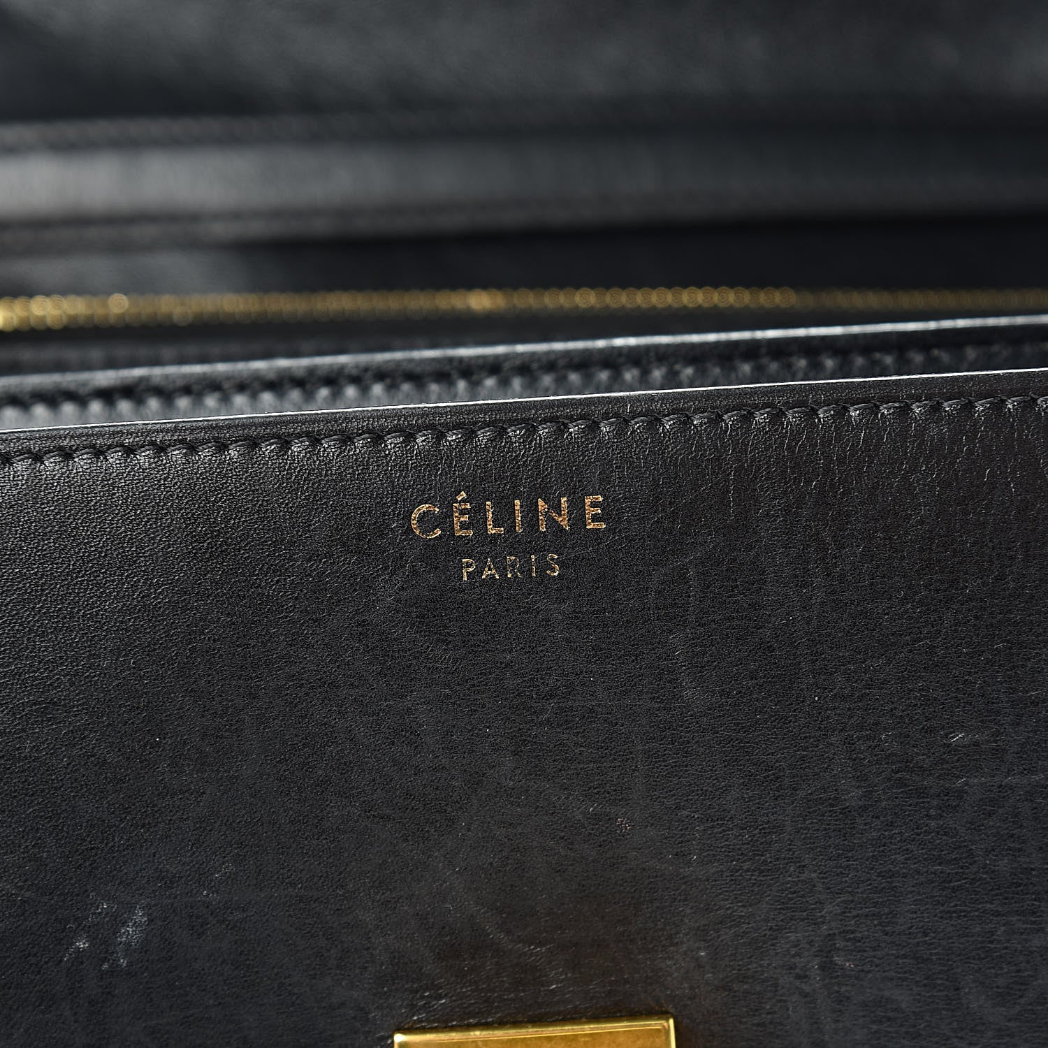 Celine Box Calfskin Medium Classic Box Flap Bag Black 6 of 23