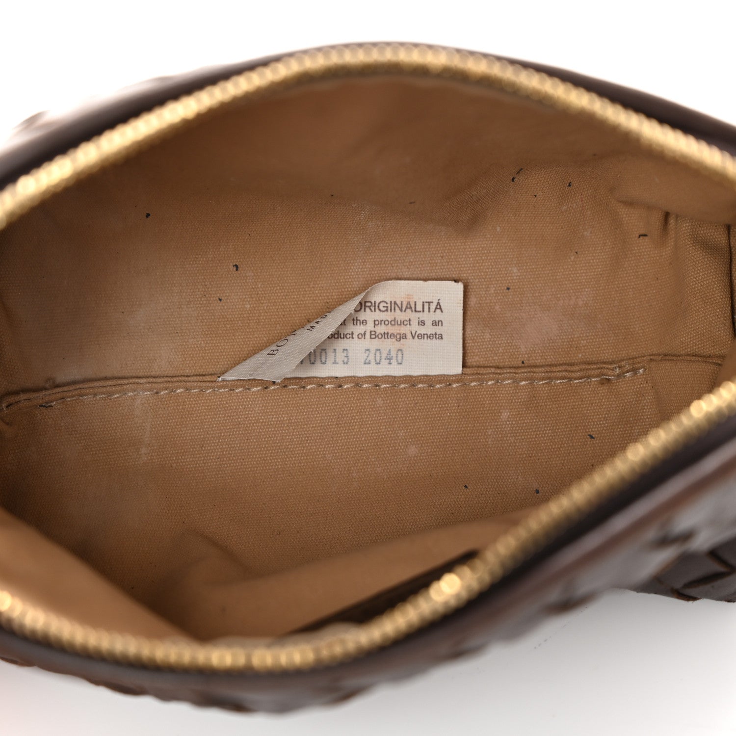 Bottega Veneta Nappa Intrecciato Cosmetic Case Ebano 5 of 10