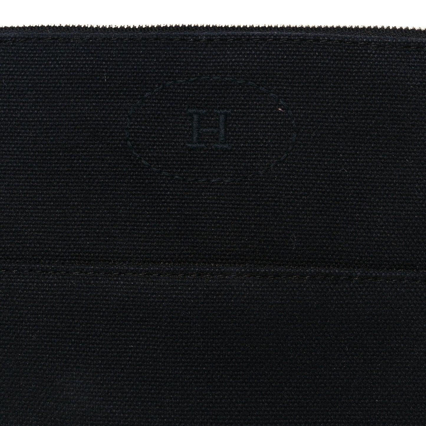 Cotton Canvas Bolide Travel Cosmetic Pouch MM Black