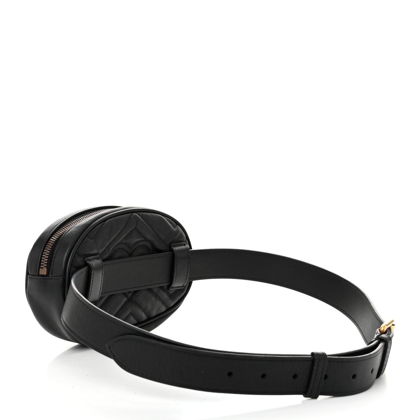 Calfskin Matelasse GG Marmont Belt Bag 95 38 Black