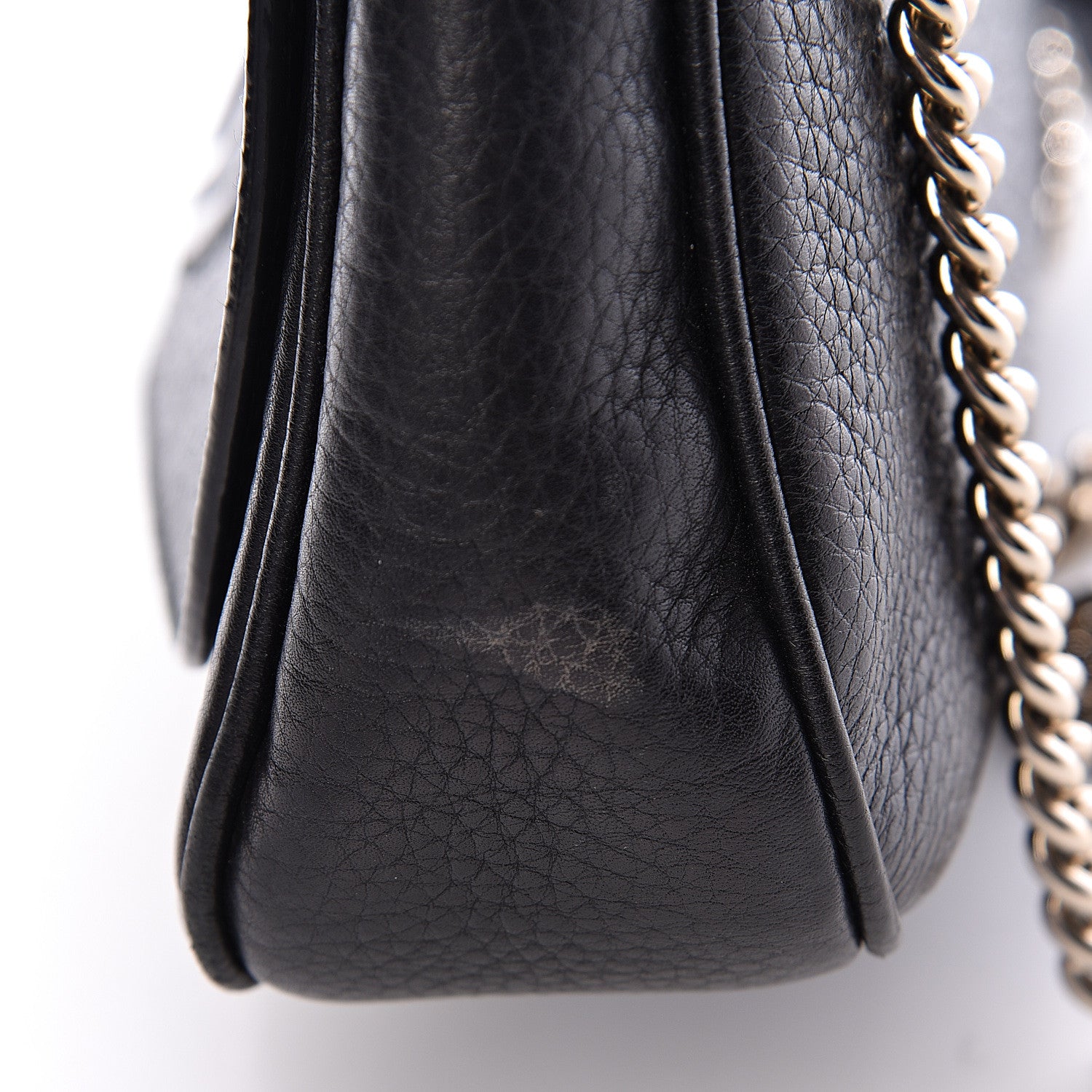 Gucci Pebbled Calfskin Medium Soho Flap Crossbody Black 12 of 12