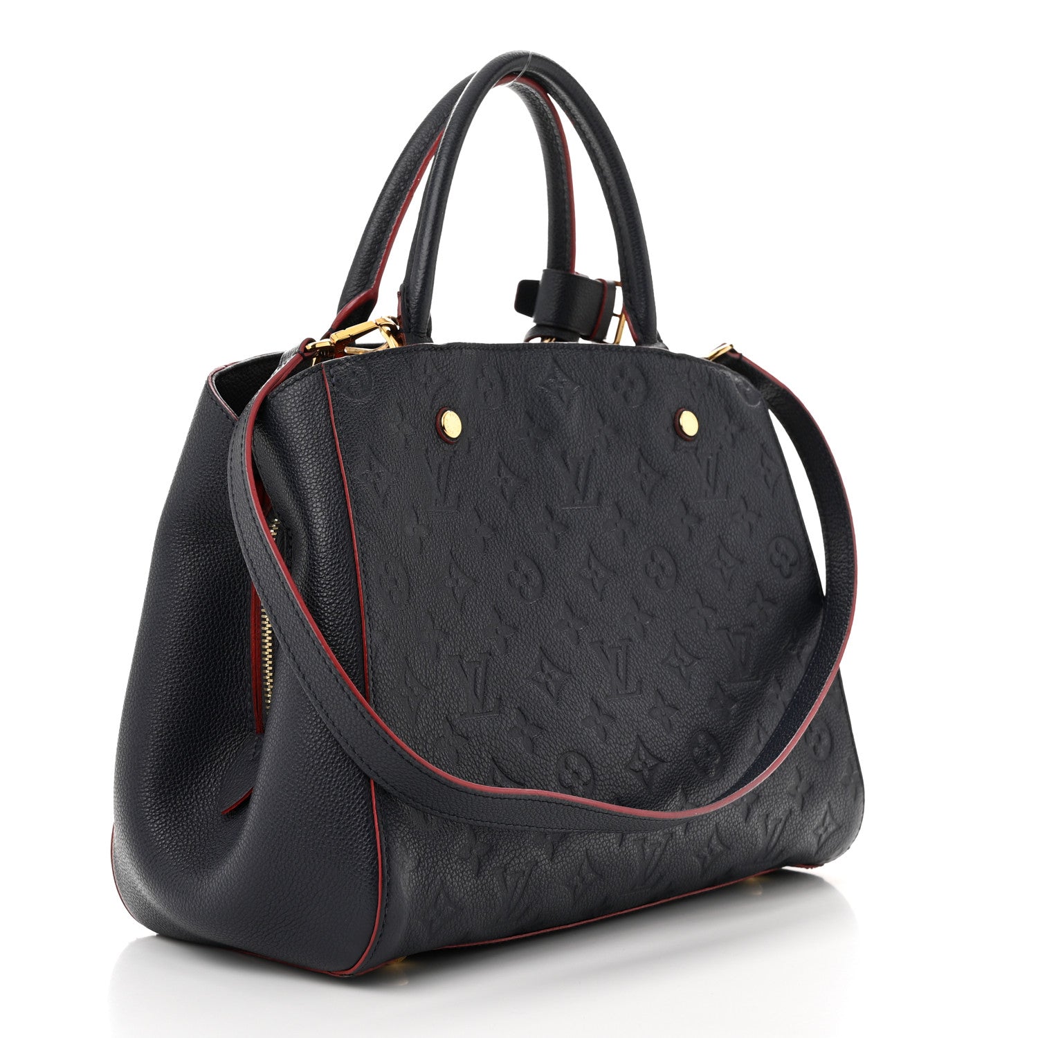 Louis Vuitton Empreinte Montaigne MM Marine Rouge 3 of 12