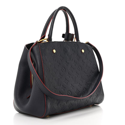 Louis Vuitton Empreinte Montaigne MM Marine Rouge 3 of 12