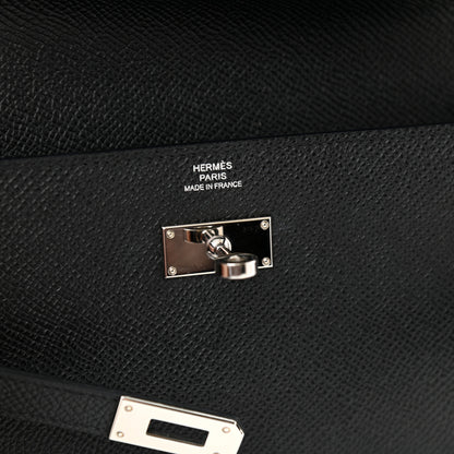 Hermes Epsom Kelly Longue Wallet Black 6 of 7