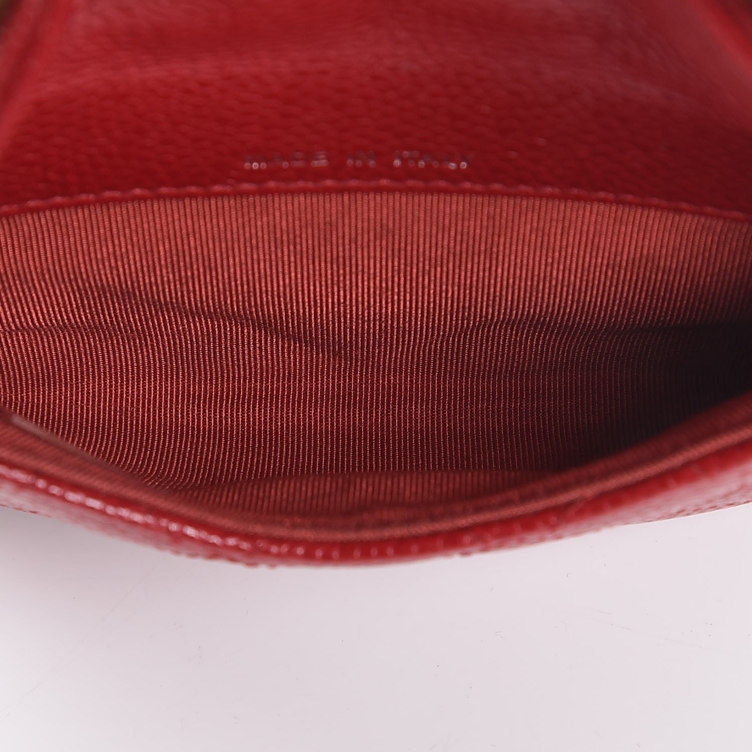 Chanel Caviar Quilted Coin Purse Dark Red 6 of 10