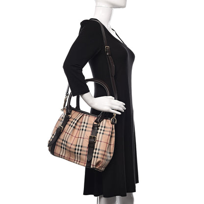 Burberry Haymarket Check Small Northfield Tote Chocolate 2 of 12