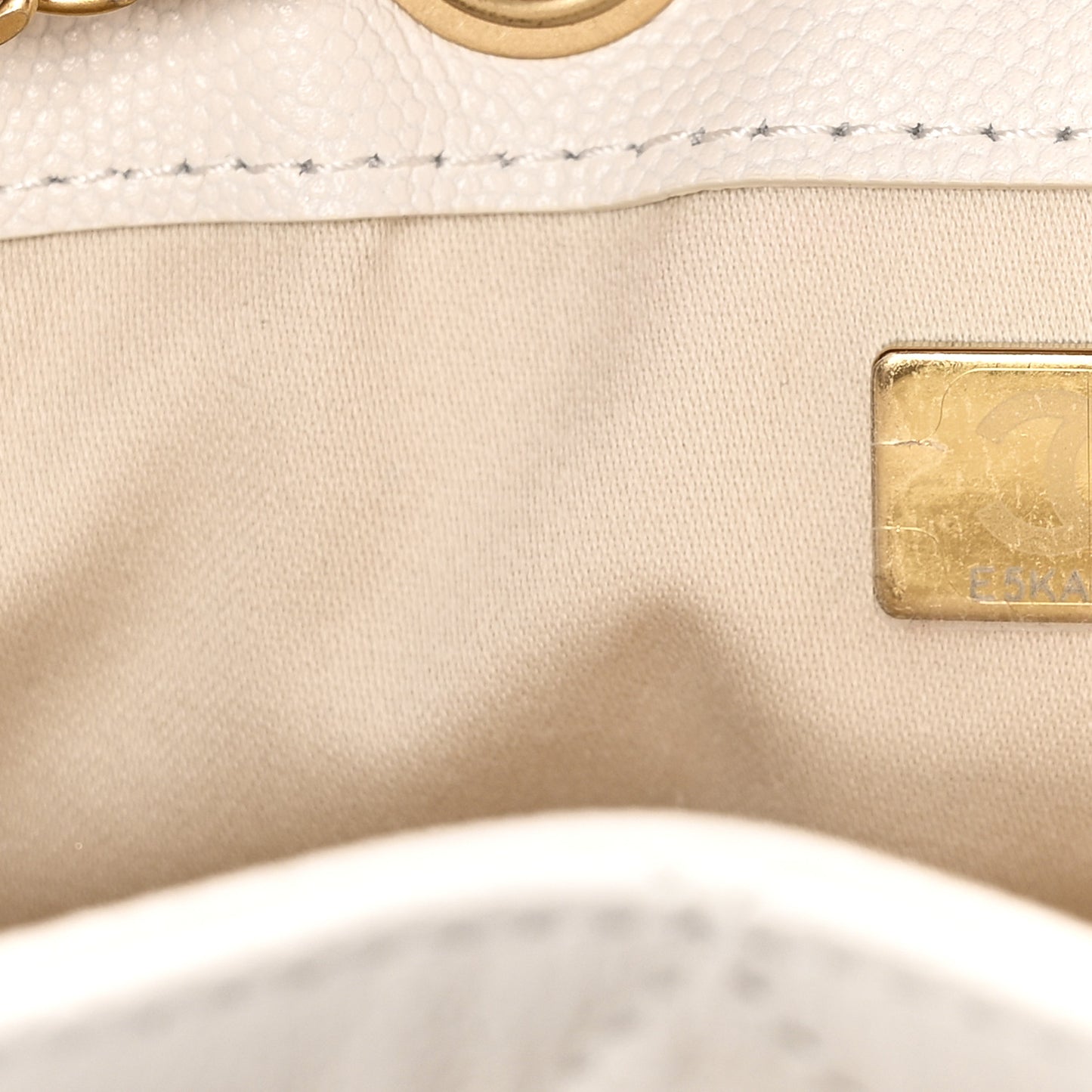 Caviar Quilted Mini Chanel 25 Handbag White