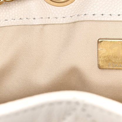 Chanel Caviar Quilted Mini Chanel 25 Handbag White 7 of 11