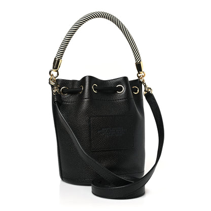 Marc Jacobs Grained Calfskin The Bucket Bag Black 3 of 10