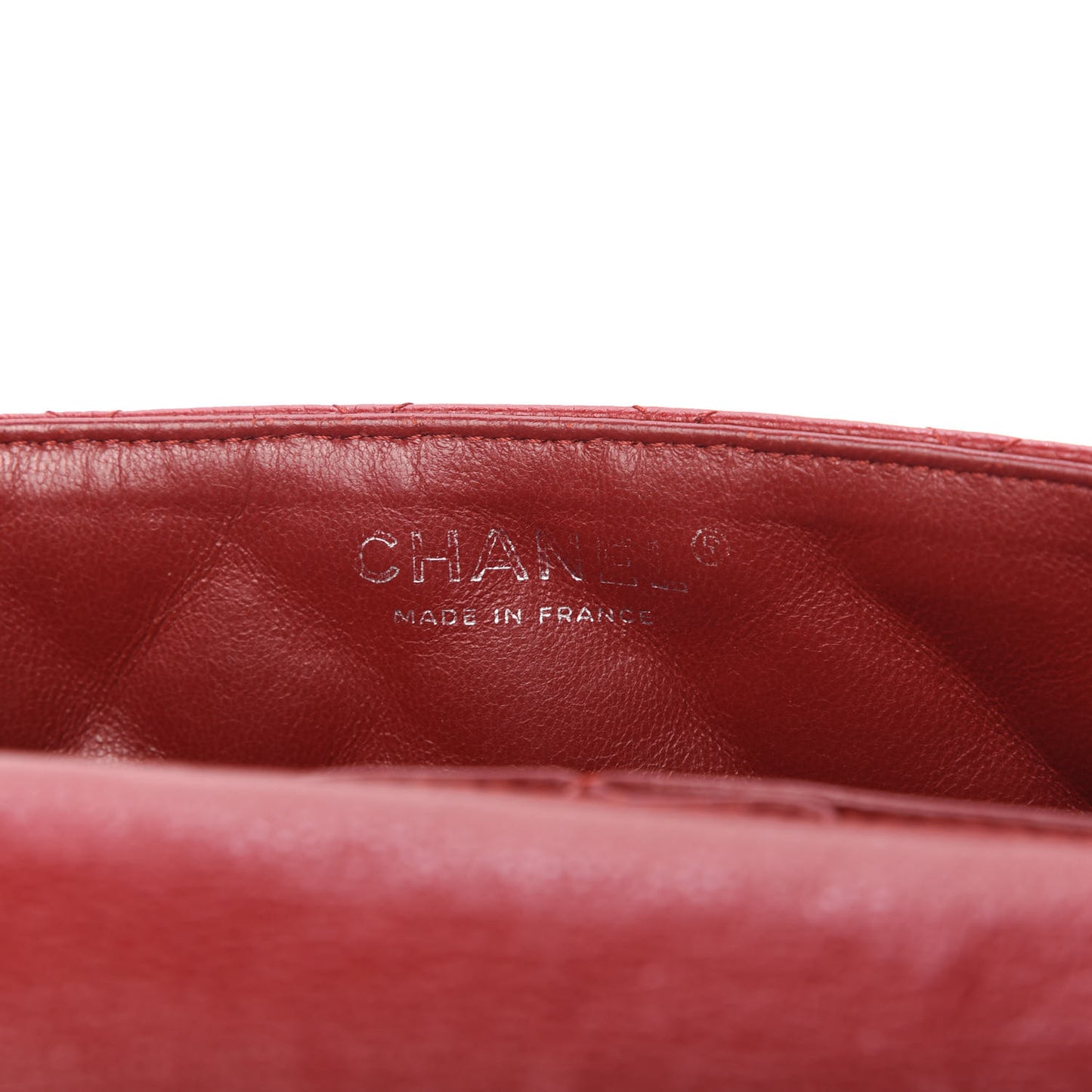 Caviar Quilted East West Flap Red