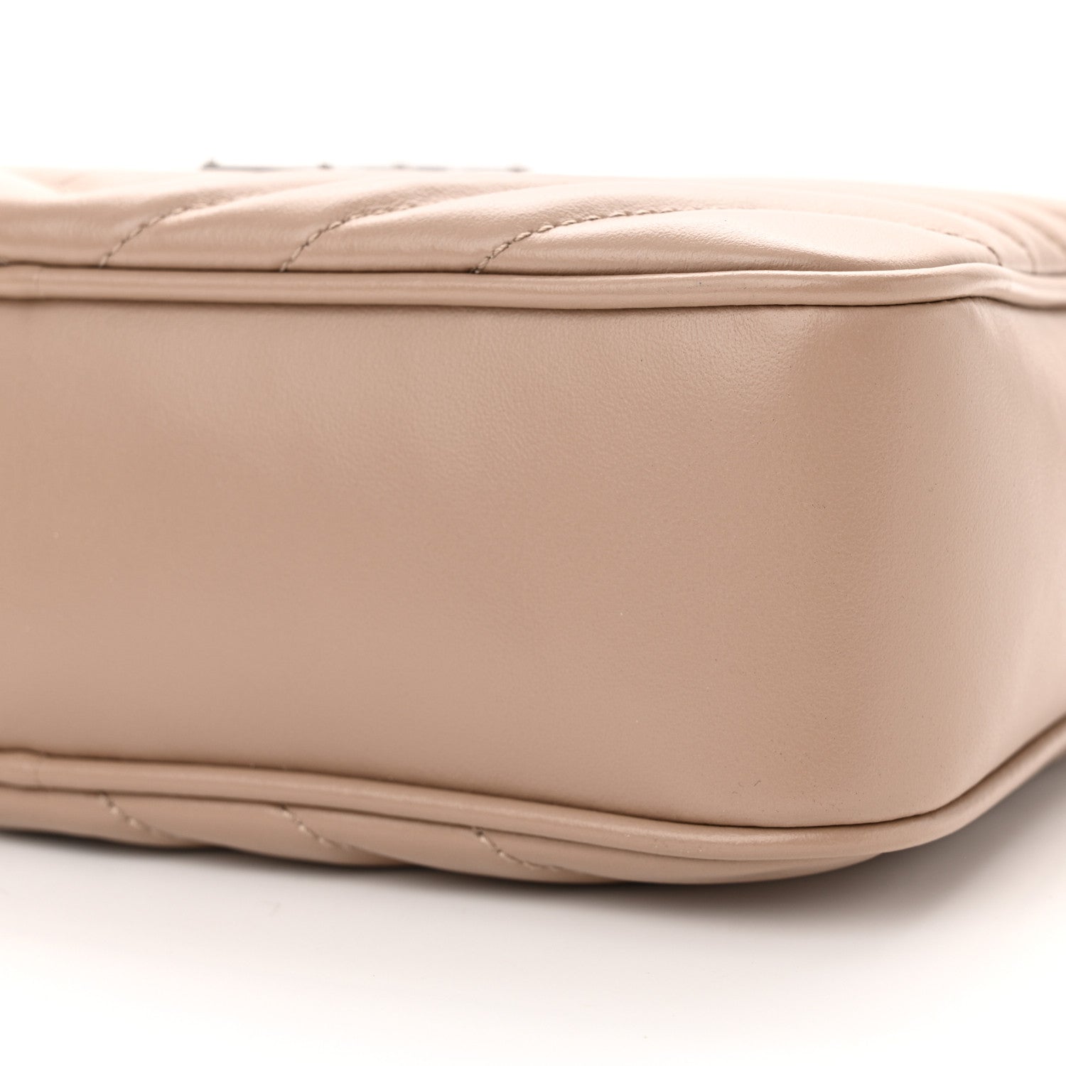 Saint Laurent Calfskin Matelasse Monogram Lou Camera Bag Dark Beige 10 of 11