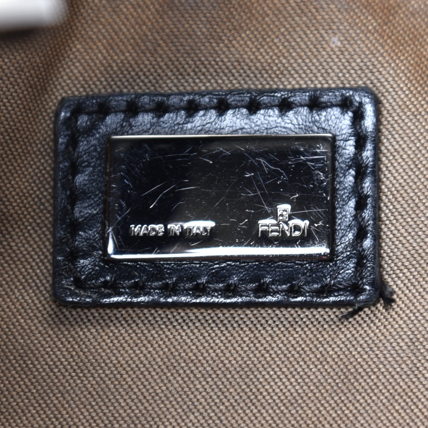 Fendi Zucchino Pochette Dark Brown 6 of 10