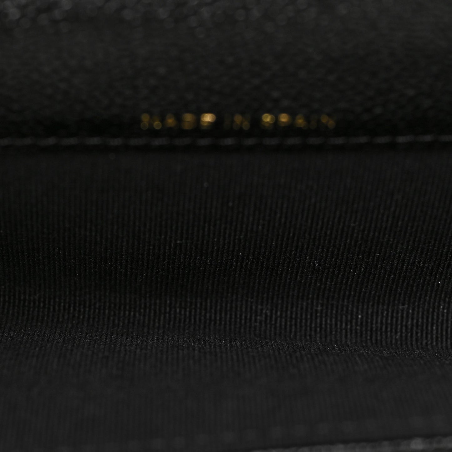 Caviar Quilted Chain CC Flap Card Holder Black