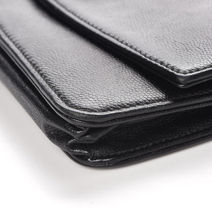 Chanel Caviar Sevruga Wallet On Chain WOC Black 10 of 10