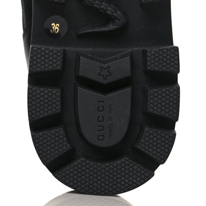 Gucci Calfskin Nappa Matelasse Frances Chelsea Boots 36 Black 6 of 9
