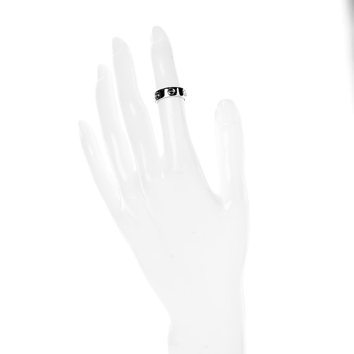 18K White Gold 5.5mm LOVE Ring 47 4