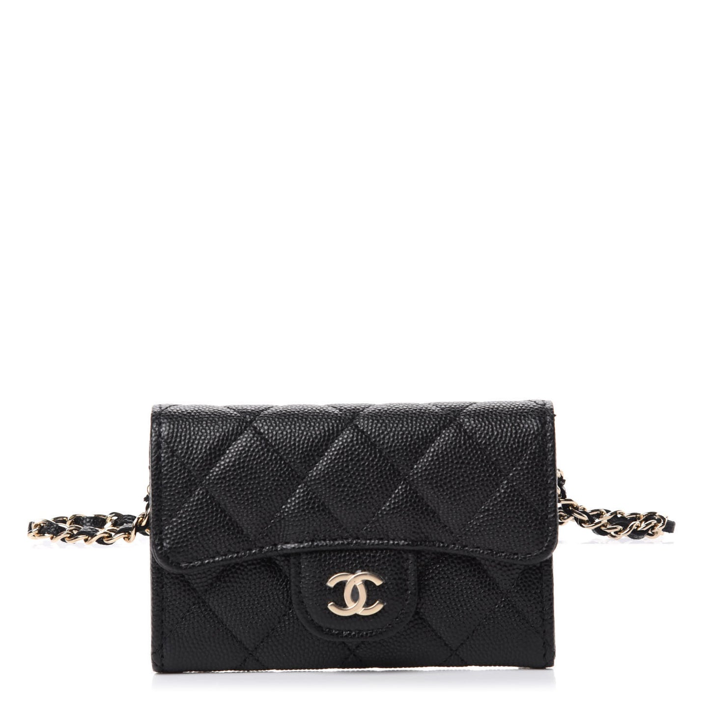 Caviar Quilted Belt Bag Black