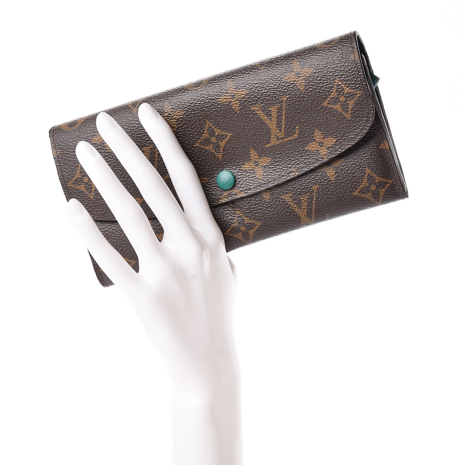 Louis Vuitton Monogram Emilie Wallet Vert 2 of 15